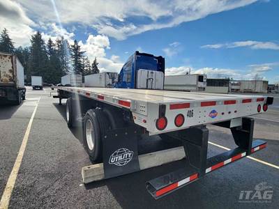 2022 UTILITY 53ft Flatbed Trailer - Combo, Aluminum Floor, Rear Sliding ...