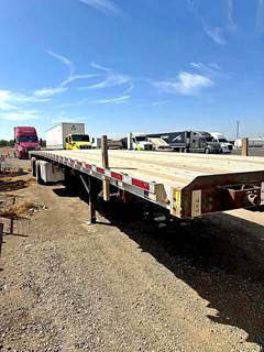 2019 Wilson 48ft Flatbed Trailer - Combo, Aluminum Floor, Front Sliding Axle, Toolbox