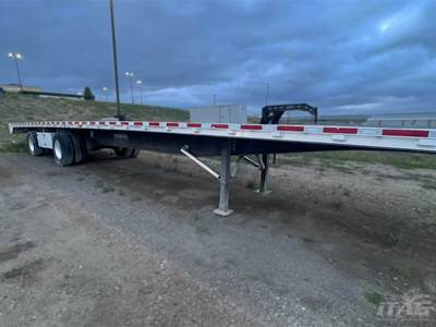 2020 Wilson Trailer 53ft Flatbed Trailer - Combo, Aluminum Floor, Spread Axle, Toolbox