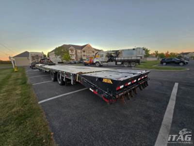 2023 Big Tex 40ft Gooseneck Trailer - 35+5, 12,000lb Axles, Beavertail and Ramps, Toolbox, Torque Tube