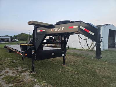 2024 Norstar 40ft Gooseneck Trailer - 35+5, 7,000 lb Axles, Beavertail and Ramps, Toolbox, Electric Winch