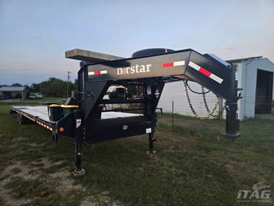 2024 Norstar 40ft Gooseneck Trailer - 35+5, 7,000 lb Axles, Beavertail and Ramps, Toolbox, Electric Winch