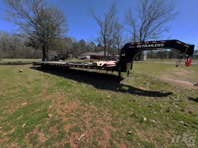 2024 PJ Trailers 40ft Gooseneck Trailer - 35+5, 12,000 lb Axles, Tandem Axle, Beavertail and Ramps, Toolbox