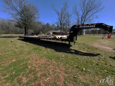 2024 PJ Trailers 40ft Gooseneck Trailer - 35+5, 12,000lb Axles, Tandem Axles, Beavertail and Ramps, Toolbox
