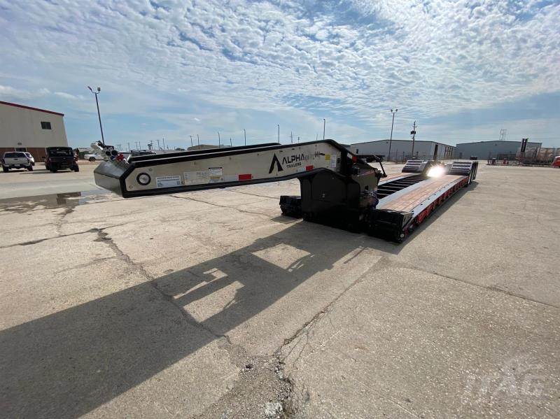 2024 Alpha 55 Ton Lowboy Trailer 26ft Well, TriAxle, Hyrdraulic