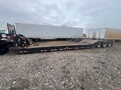2020 Etnyre 55 Ton Lowboy Trailer - 24ft Well, Tri-Axle, Hydraulic Detach, Outriggers, Lift Axle