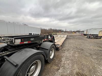 2020 Etnyre 55 Ton Lowboy Trailer - 24ft Well, Tri-Axle, Hydraulic Detach, Outriggers, Lift Axle