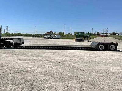 2019 Load King 53ft Lowboy Trailer - 35 Ton, 34ft Well, Mechanical Detach, Tandem Axle, Outriggers