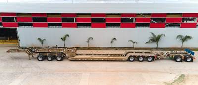 2026 TTSA Trailers 65 Ton Lowboy Trailer - 28ft Well, Eight Axle, Hydraulic Detach, Pony Motor, Jeep, Booster, Outriggers