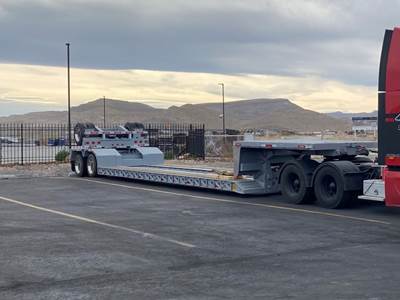 30ft Tri-Axle Axle Lowboy Trailer - Air Ride