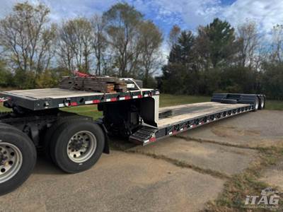 2025 XL Specialized 40 Ton Lowboy Trailer - 29ft Well, Mechanical Detach, Tandem Axle, Outriggers