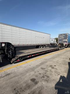 2021 XL Specialized 35 Ton Lowboy Trailer - 29ft Well S-T-R-E-T-C-H to 49ft, Tri Axle, Hydraulic Detach, Outriggers, Pony Motor, Flip Axle