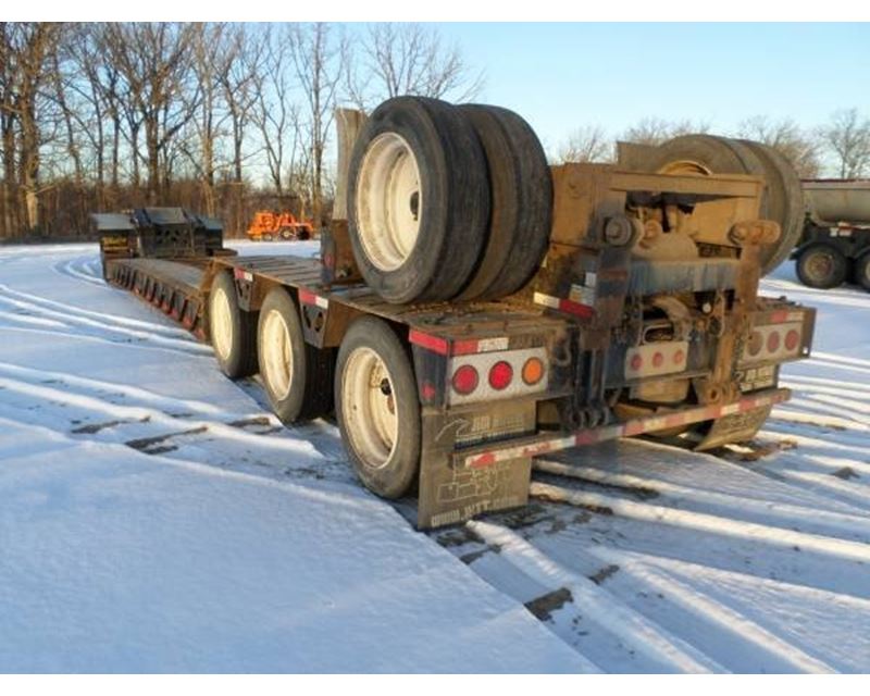 2012 XL Specialized Lowboy Trailer 53x102, Quad Axle, Hydraulic Detach