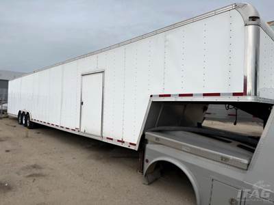 2017 Vintage 53ft Race Car Trailer - All Aluminum, Wood Floor, Tri-Axle, Air Conditioner Unit, Toolbox