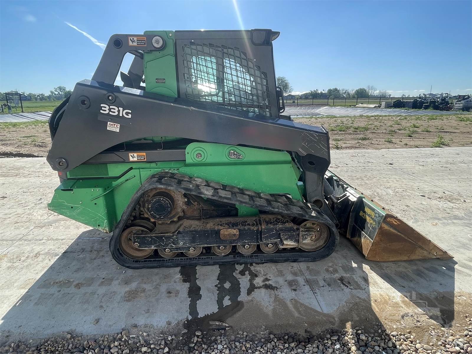 2018 John Deere 331G Skid Steer Bucket, 1,691 Hrs, 91 Hp, Enclosed Cab, Heat and A/C, Keyless