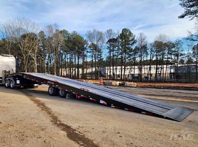 2023 Talbert 53ft Traveling Axle Trailer - 40 Ton, Tandem Axle, Hydraulic Winch, Toolbox, 17.5 Tires