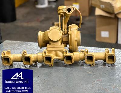 OEM Caterpillar 3116 3-Part Exhaust Manifold w/ Turbocharger