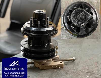 1989 Cummins Big Cam DynAir Fan Hub Assembly w/ Adjustable Bracket, Pulley Part # 80635, Base Part # 39513