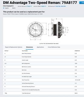 Mack MP7 Horton Fan Clutch for 2007-2011 Part # 79A8177, 21608880, 40MH523M, 22113061, 21251049