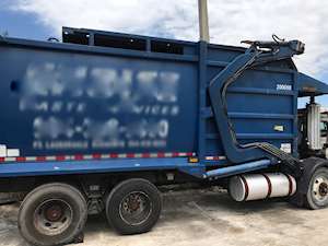 2008 E-Z Pack FL0080J40SE Front End Loader Garbage Truck