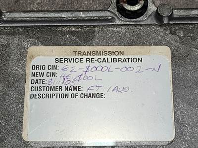 Allison Transmission Control Module (TCM) Part # 29542021