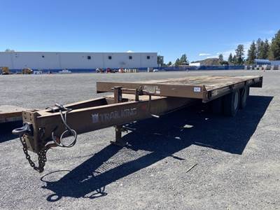 1992 Trail King TKT140 24' T/A Equipment Trailer