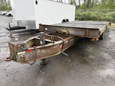 1999 Zieman T/A Tilt Deck Equipment Trailer