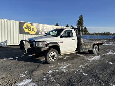 2008 Dodge Ram 5500 HD SLT 4x4 Flatbed Truck