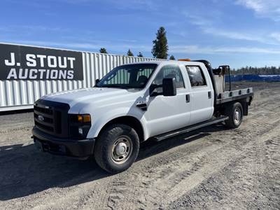 2010 Ford F250 XL SD Crew Cab Flatbed Truck