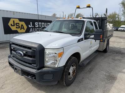 2012 Ford F350 SD Extra Cab Flatbed Truck