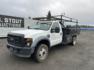 2008 Ford F450 XL SD Flatbed Truck