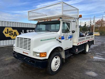 1991 International 4700 S/A Flatbed Truck