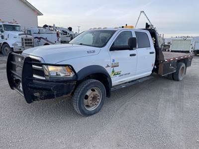 2014 Ram 5500 Crew Cab 4X4 Flatbed Truck