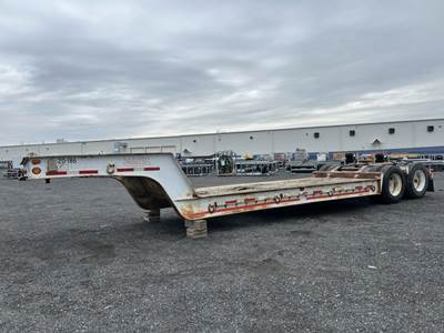 1973 Fruehauf CW40 T/A Lowboy Trailer