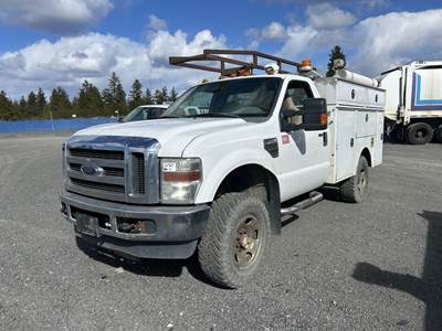 2008 Ford F350 XLT SD 4X4 Utility Truck