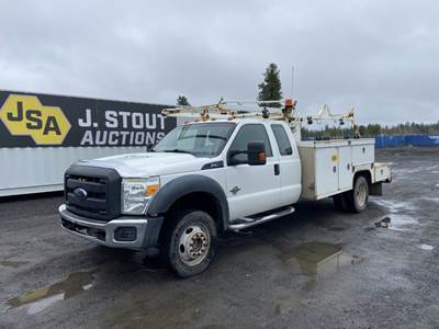 2014 Ford F450 SD Extra Cab 4x4 Utility Truck