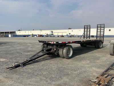 1984 Fruehoff T/A Flatbed Pup Trailer