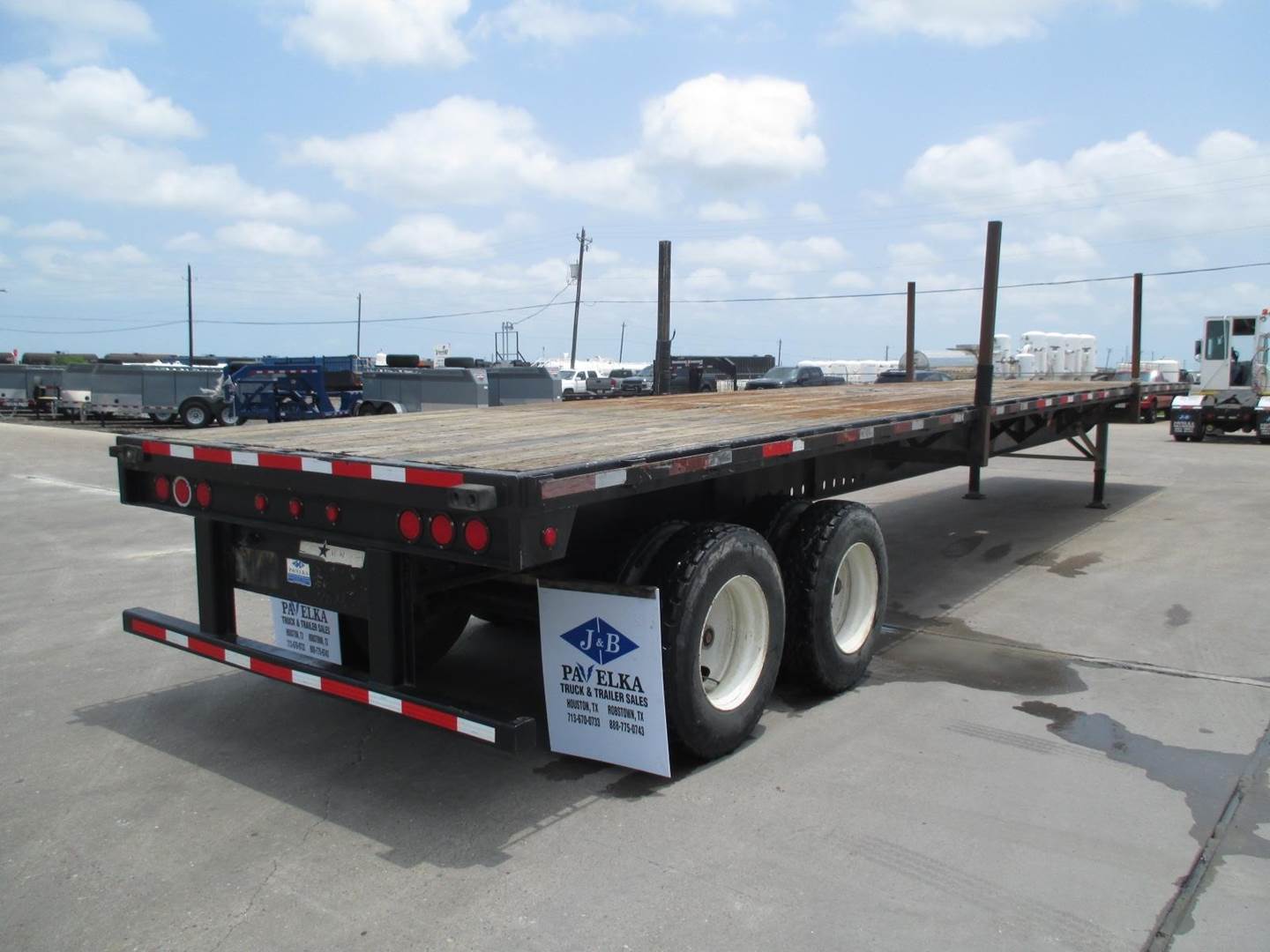 2010 Direct Trailer 48x102 Steel Flatbed Trailer Air Ride, Sliding
