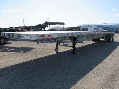 Manac 48x102 Steel Flatbed Trailer - Air Ride, Sliding Axle