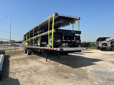 Wade 48x102 Single Axle Combination Flatbed Trailer - Air Ride, Fixed Spread Axle
