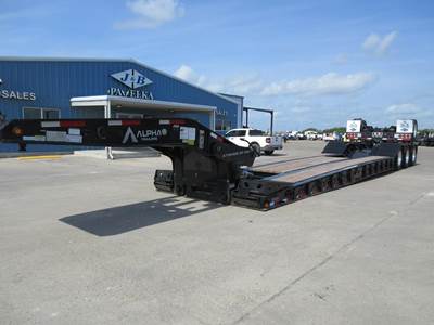 Alpha HD 53x108 Quad Axle Steel Lowboy Trailer - Air Ride
