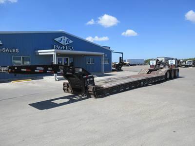 Eager Beaver 55GSL/3 53x102 Quad Axle Steel Lowboy Trailer - Air Ride