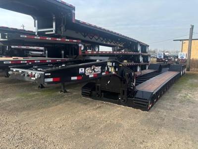 GLOBE 55 TON HYDRAULIC DETACHABLE NECK LOWBOY WITH HYDRA Lowboy Trailer