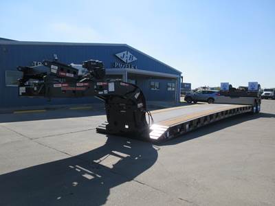 Kalyn Siebert 40 TON EXTENDABLE WITH FLIP NECK AND FLIP AXLE Lowboy Trailer