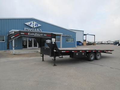 East Texas 22x101 Tandem Axle Steel Tag Trailer - Spring