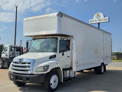 Hino 268 26 ft Box Truck - Automatic, Swing Door