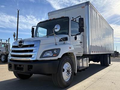 Hino 268A Box Truck - Automatic, Roll up Door