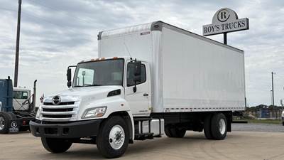 Hino 268A Box Truck - Automatic, Swing Door