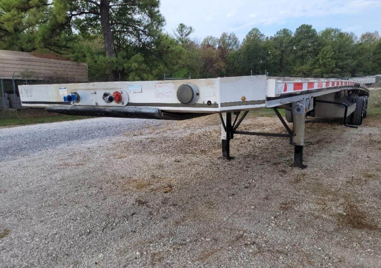 2018 East 53x102 Aluminum Flatbed Trailer Air Ride, Fixed Spread Axle For Sale Caddo Mills