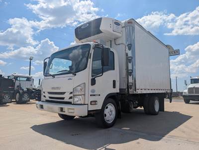 Isuzu NQR 14 ft Refrigerated Truck - Automatic, Carrier, Liftgate